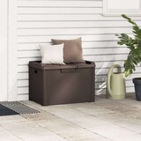  Kutija za pohranu smeđa 125 L PP | shoptok.hr
