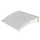  Nadstrešnica Za Vrata 82x120cm Bela Baza Ploča Providna 6mm | Eponuda.com