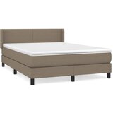 Maison Chic Box spring postelja - Vzmetna postelja z vzmetnico taupe 140x190 cm blago SL13868, (21883878) | Shoptok.si