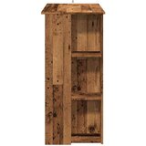  barska miza s polico iz starega lesa 102x50x103,5 cm | Shoptok.si