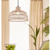 Eglo Ausnby viseća lampa E27, Ø37 cm, pleteni ratan prirodne boje/crna, 43285 | shoptok.hr