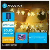 Aigostar LED Solarni lanac 50xLED/8 funkcija 12m IP65 topla bela | Eponuda.com
