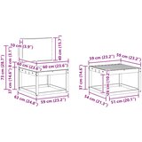  Set vanjskih sofa 5 kom. Prirodna i krem | shoptok.hr