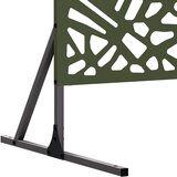  Zaslon za privatnost 100 x 50 x 180 cm Čelik Maslinastozelena | shoptok.hr