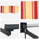 Ručna zlačivna tenda s LED diodama Šareni 4 x 2 m | shoptok.hr