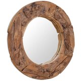 Maison Chic Okrasno Ogledalo - Zrcalo - Kozmetično ogledalo tikovina 80 cm okrogle oblike, (21698102) | Shoptok.si