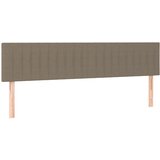  Krevet box spring s madracem LED smeđesivi 180x200 cm tkanina | shoptok.hr