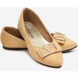 Resti Women's beige ballerinas with an ornament on the toe Cavo - Footwear | Shoptok.si