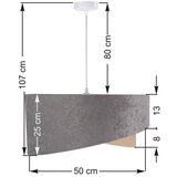  Luster na sajli GALAXY 1xE27/60W/230V | Eponuda.com