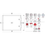 Male kuće Drveno spremište DAISY 20M2 418 × 508 cm – bez završnog krovnog pokrova | shoptok.hr