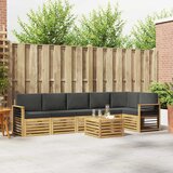  Set vanjskih sofa 7 pcs Bijela i antracit 59 x 59 x 37 cm | shoptok.hr