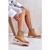Lewski Shoes Slip On Women's Boots Flat Heel Leather Lewski Cene