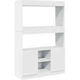  Visoka komoda bijela 92 x 33 x 140 cm od konstruiranog drva | shoptok.hr