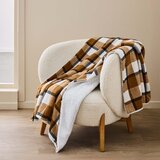 Douceur d intérieur Smeđa deka od sherpa flisa 125x150 cm Ecossais – | shoptok.hr