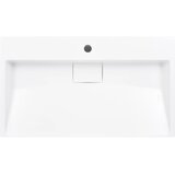  Umivaonik od lijevanih minerala/mramora 80 x 46 x 11 cm bijeli | shoptok.hr