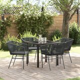 vidaXL Set od 3 Crna PE ratan Standard Uklonjive navlake | shoptok.hr