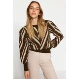 Trendyol Khaki Soft Textured Knitwear Sweater Cene