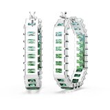Swarovski Uhani svetlo modra / jelka / svetlo zelena / srebrna | Shoptok.si