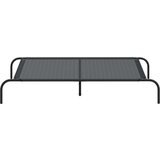 vidaXL dvignjena pasja postelja črna 130x80x20 cm tekstilen in jeklo | Shoptok.si