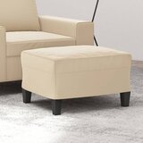 The Living Store Stolček za noge krem 60x50x41 cm tkanina iz mikrovlaken - Stolček Za Noge, (21661497) | Shoptok.si