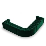 Micadoni Zelena žametna kotna sedežna garnitura Lupine – | Shoptok.si