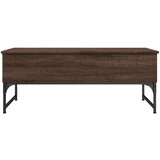  Stolić za kavu smeđa boja hrasta 100 x 50 x 40 cm drvo i metal | shoptok.hr