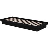  Posteljni okvir črn iz trdnega lesa 75x190 cm 2FT6, (20646758) | Shoptok.si