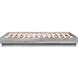  Okvir kreveta siva boja hrasta 135 x 190 cm konstruirano drvo | shoptok.hr