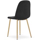  PADVA stolica - crni baršun / noge od hrasta x 2 | shoptok.hr