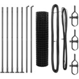 Euro Ograđivanje s Betonskom Bazom 10 x 1 m Siva Mreža | shoptok.hr