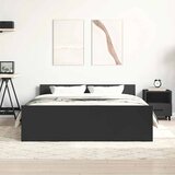  Okvir kreveta s uzglavljem i podnožjem crni 120x190 cm | Eponuda.com