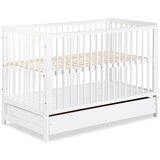 Klups TIMI bijeli krevetić s ladicom i ogradom 120x60 | shoptok.hr