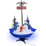  Božićno drvce koje sniježi sa stalkom plavo 170 cm PVC | shoptok.hr