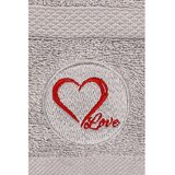 Foutastic Sivi pamučni set ručnika 2 kom od frotira Love – | shoptok.hr