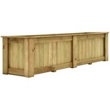  Dvignjeno cvetlično korito 196x50x50 cm impregnirana borovina | Shoptok.si