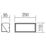  Redo 90239 -LED spoljašnje zidno svetlo SPECTRA LED/16W/230V 3000K IP54 braon | Eponuda.com
