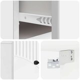  Stenski nočni omarici Bela visok sijaj 34,5 x 33 x 20 cm, (5000209419) | Shoptok.si