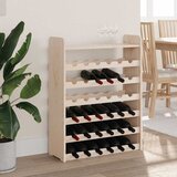  Stalak za vino s gornjom pločom 67,5x25x87 cm masivna borovina | shoptok.hr