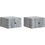 Stenski nočni omarici 2 pcs Siva Sonoma 33 x 34,5 x 20 cm, (5000210005) | Shoptok.si