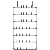 Viseći stalak za cipele srebrni 66 x 13 x 139 cm | shoptok.hr