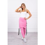 Kesi Pants/suit with selfie lettering light pink Cene