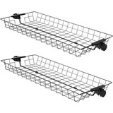 SoBuy Komplet 2 črnih kovinskih košar, (21338224) | Shoptok.si