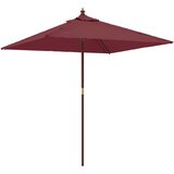  Vrtni suncobran s drvenim stupom bordo 198 x 198 x 231 cm | Eponuda.ba