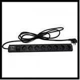  Razvodni PDU panel 19"/1U 220V, 8 mesta, prenaponska zastita, 1.8m (PDU-8SP-1U) Cene