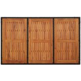 vidaXL Vrtni stol s drvenom pločom crni 150 x 90 x 75 cm od poliratana | shoptok.hr