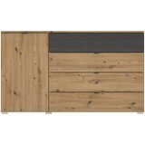 Rauch Möbel KOMODA, črna, hrast artisan | Shoptok.si