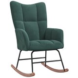 The Living Store Gugalni stol temno zelen žamet - Gugalni Stol, (21420634) | Shoptok.si