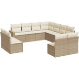  11-dijelni set vrtnih sofa od poliratana s jastucima bež | shoptok.hr
