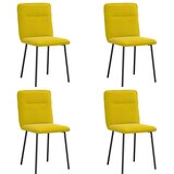 Jedilni stoli 4 kosi rumen žamet, (21822361) | Shoptok.si
