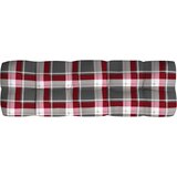  Jastuci za sofu od paleta 7 kom crveni s kvadratnim uzorkom | shoptok.hr